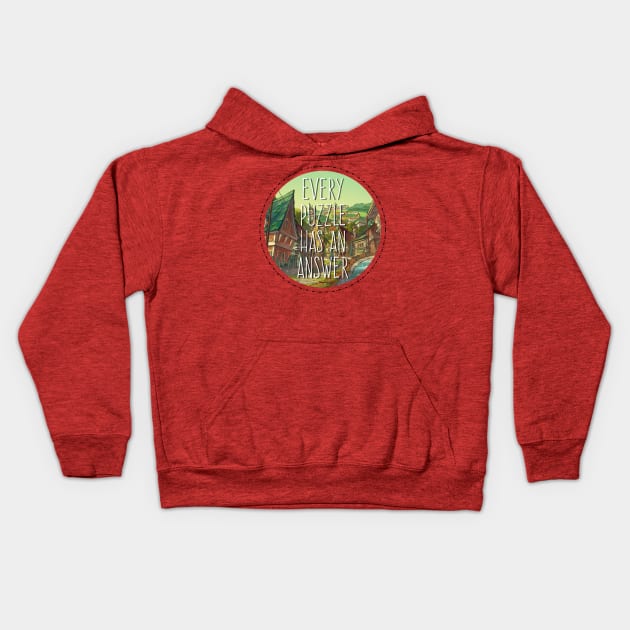 Every Puzzle Has An Answer Kids Hoodie by CowboyYeehaww